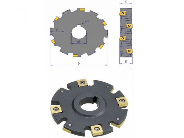 Dao phay đĩa gắn insert